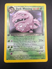 DARK WEEZING TEAM ROCKET 1ST EDITION HOLO 14/82