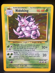 Nidoking Holo 11/102 Base Set Unlimited