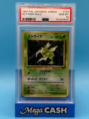 Pokémon 1997 Scyther Holo Japanese Jungle - PSA GEM MT 10