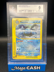 BGS 9 Blastoise Holo 4/165 Expedition