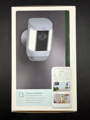 RING - Spotlight Cam Pro - Advanced Outdoor Camera - Lights And Siren
