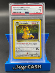 PSA 7 Dragonite Holo 4/62 Fossil