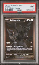 Pokemon - PSA 9 Zekrom ex 172/086 Black Bolt