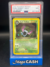 PSA 9 Dark Golbat Holo 1st Edition 7/82
