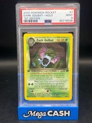 PSA 9 Dark Golbat Holo 1st Edition 7/82
