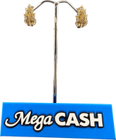 14ct Cubic Leaf Earrings 4.0gms - Mega Cash Sydney