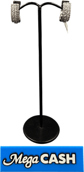 14ct Diamond White Gold Earrings 7.4gms - Mega Cash Sydney