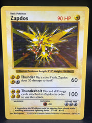 Zapdos Holo 16/102 Shadowless Base Set