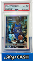 1997 Topps Chrome Darrell Armstrong Refractor 10 - PSA 8 - Mega Cash Sydney