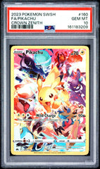 Pokemon - Pikachu 160/159 PSA 10 - Crown Zenith