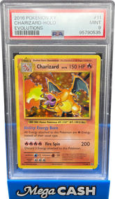 2016 Pokemon XY Charizard HOLO Evolutions PSA 9 - Mega Cash Sydney
