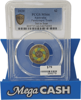 2020 - $2 Paralympic Team Set to Soar - PCGS MS66 - Mega Cash Sydney
