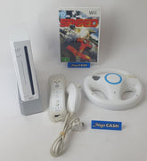Nintendo Wii Console RVL-001 (AUS) White + Steering Wheel and Game