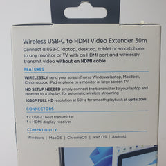 Comsol Wireless USB-C HDMI Extender 30m