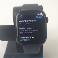 Apple Watch Series 10 - 46mm - Jet Black - GPS + Cellular - A3003 - MWY43ZP/A