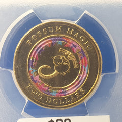 2017 - $2 Possum Magic Colorized Hush's Tail is Visible - PCGS MS66