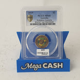 2019 - $2 Wallabies Australia - PCGS MS66