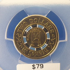 2019 - $2 60 Yrs of Mr. Squiggle Blackboard - PCGS MS66