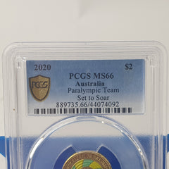 2020 - $2 Paralympic Team Set to Soar - PCGS MS66