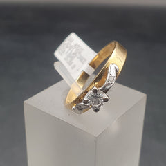 LADIES 18CT DIAMOND RING 3.9GMS Ring Size S / 9.5 US