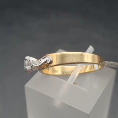 LADIES 18CT DIAMOND RING 3.9GMS Ring Size S / 9.5 US