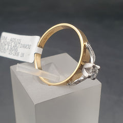 LADIES 18CT DIAMOND RING 3.9GMS Ring Size S / 9.5 US