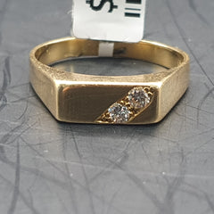 MENS 18CT DIAMOND RING 4.7GMS Ring Size T / 9.5 US