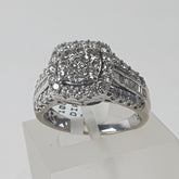 LADIES 10CT DIAMOND RING 6.2GMS Ring Size O / 7.5 US