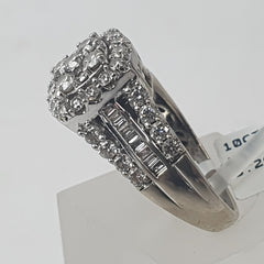 LADIES 10CT DIAMOND RING 6.2GMS Ring Size O / 7.5 US
