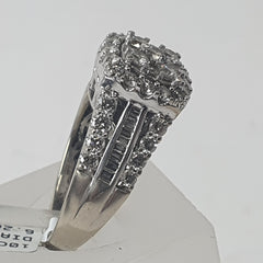 LADIES 10CT DIAMOND RING 6.2GMS Ring Size O / 7.5 US