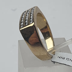 MENS 9CT DIAMOND RING 7.4GMS Ring Size T / 10 US