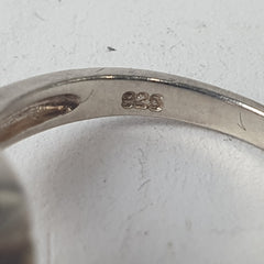 LADIES SILVER RING 3.2GMS P/S:PINK Ring Size M / 7 US