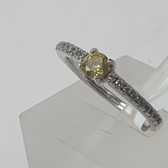 LADIES SILVER RING 1.8GMS Ring Size K / 6 US
