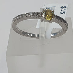 LADIES SILVER RING 1.8GMS Ring Size K / 6 US