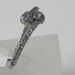 PANDORA SILVER HEART RING - Ring Size S / 9.5 US