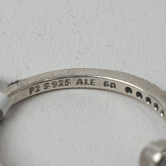 PANDORA SILVER HEART RING - Ring Size S / 9.5 US