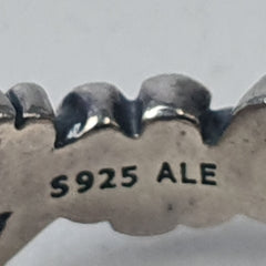 PANDORA SILVER FLORAL RING - Ring Size K 1/2 / 11 US