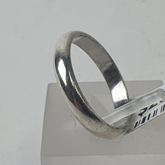 UNISEX SILVER BAND Ring Size S / 9.5 US