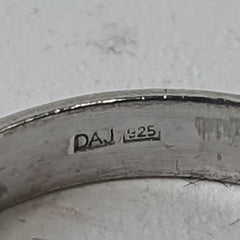 UNISEX SILVER BAND Ring Size S / 9.5 US