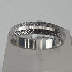 UNISEX SILVER RING 2.4GMS Ring Size M / 7 US