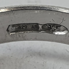 UNISEX SILVER RING 2.4GMS Ring Size M / 7 US