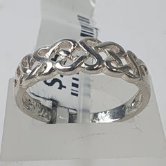 LADIES SILVER RING - Ring Size N / 7.5 US