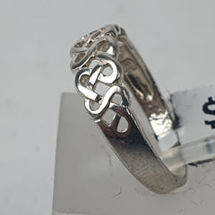 LADIES SILVER RING - Ring Size N / 7.5 US