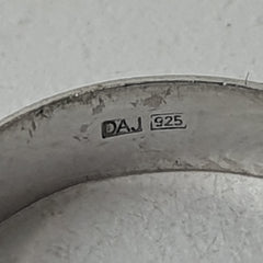 UNISEX SILVER BAND  Ring Size Q / 8.5 US