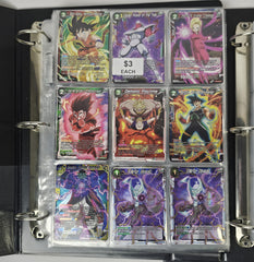 BULK Dragon Ball Z Card Folder Lot + Vintage Cards