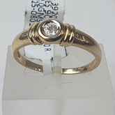 LADIES 9CT DIAMOND RING 2.0GMS Ring Size N / 7.5 US