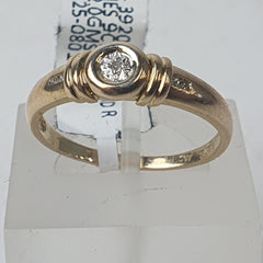 LADIES 9CT DIAMOND RING 2.0GMS Ring Size N / 7.5 US