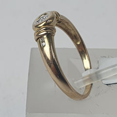 LADIES 9CT DIAMOND RING 2.0GMS Ring Size N / 7.5 US