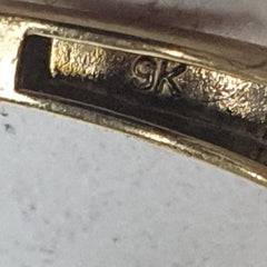 LADIES 9CT DIAMOND RING 2.6GMS Ring Size Q / 8.5 US