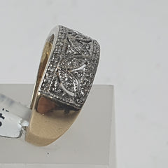 LADIES 9CT DIAMOND RING 4.8GMS Ring Size O / 7.5 US
